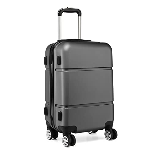 Grey Carry On Travel Bag with Hard Shell