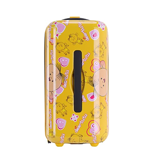 Kids' GinzaTravel Ride-On Suitcase, Yellow, Designer Handbag