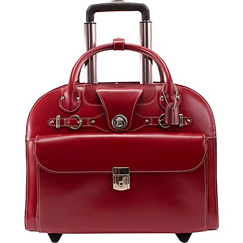 Red McKleinUSA Leather Vertical Ladies' Briefcase for 15.4