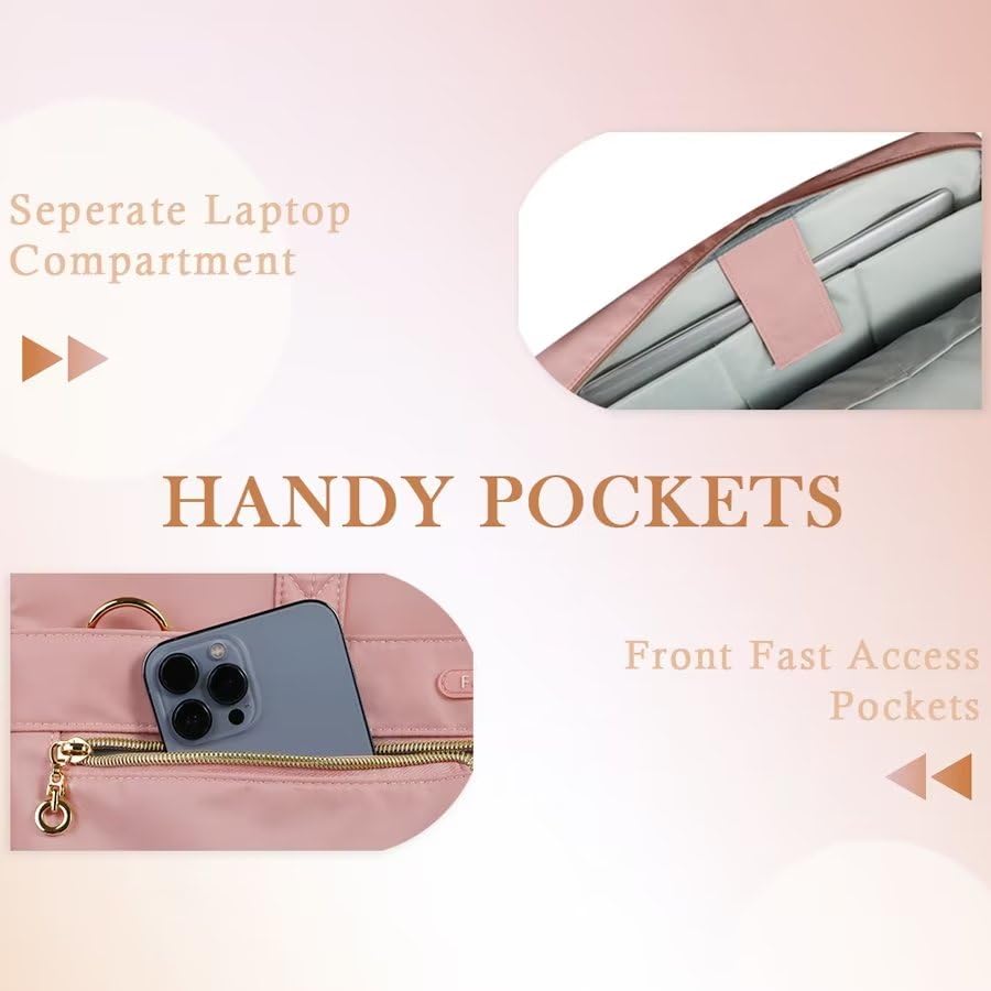 Pink Laptop Bag Case for 14-15.6 Inch Devices