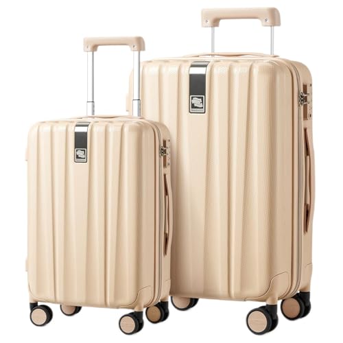 Hanke TSA Lightweight Hardside Spinner Suitcases, Cuba Sand