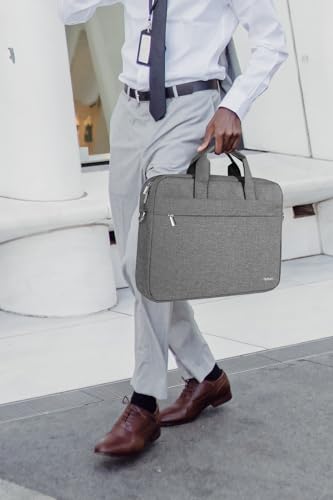 17.3" Grey Designer Laptop Messenger Bag for Men/Women
