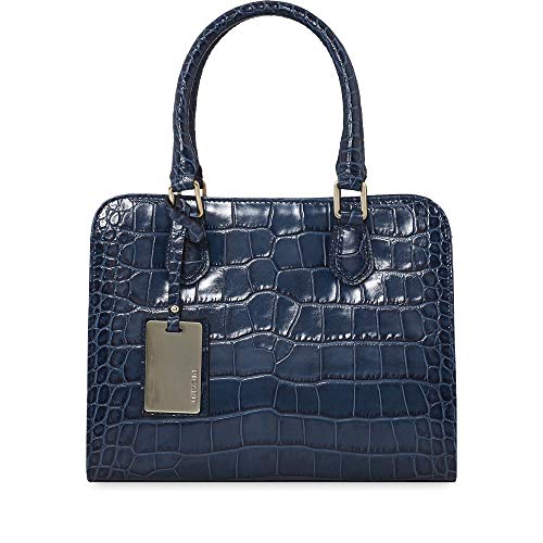 Midnight Blue Leather Shoulder Bag by Picard