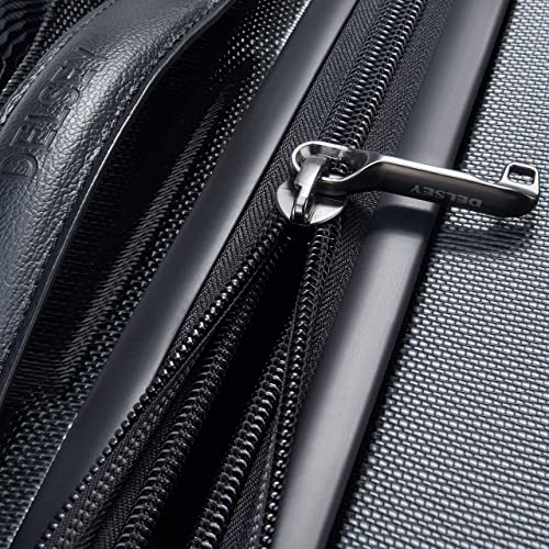 Delsey Paris Chatelet Hardside Luggage with Spinner Wheels, Black, Checked-Large 28 Inch, No Brake