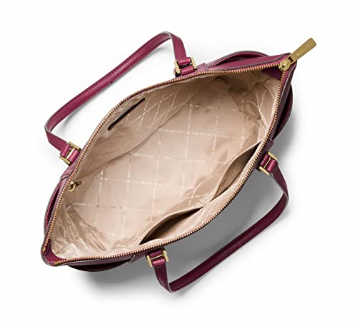 MK Charlotte Signature Top Zip Tote in Mulberry Multi