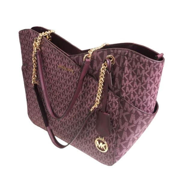 Michael Kors Women's Large Leather Chain Shoulder Tote