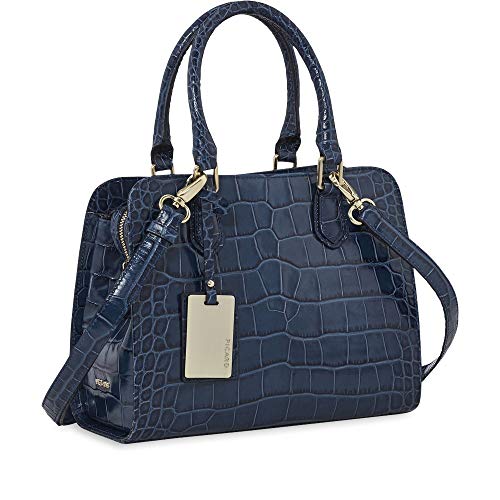 Midnight Blue Leather Shoulder Bag by Picard