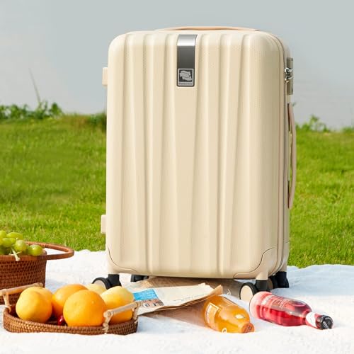 Hanke TSA Lightweight Hardside Spinner Suitcases, Cuba Sand