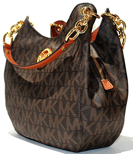 Michael Kors Fulton Chain Leather Shoulder Tote