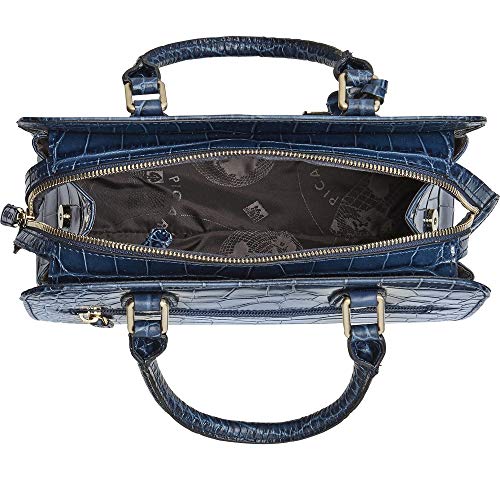 Midnight Blue Leather Shoulder Bag by Picard