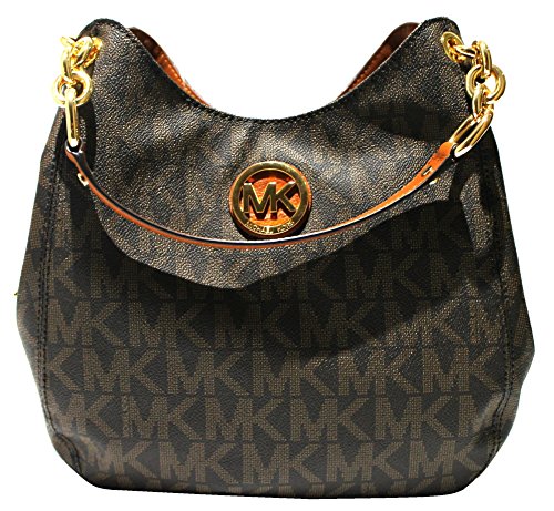 Michael Kors Fulton Chain Leather Shoulder Tote