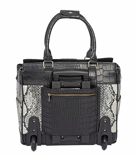Firenze Designer Rolling Tote Bag for iPad & Laptop