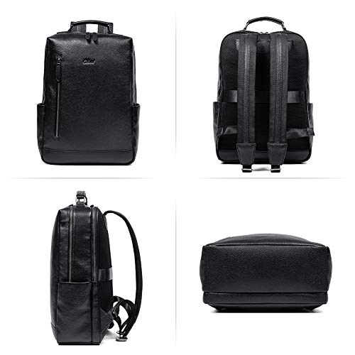 CLUCI Men's Slim Leather Backpack for Business Travel
