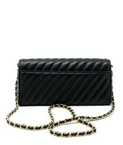 Michael Kors Black Quilted Leather Shoulder Flap Bag