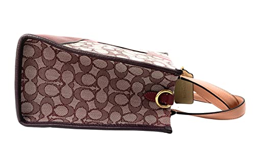 Dempsey Carryall Signature Jacquard Stripe Gold/Wine Multi Bag