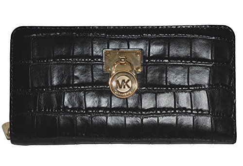 Michael Kors Hamilton Traveler Zip Around Leather Purse