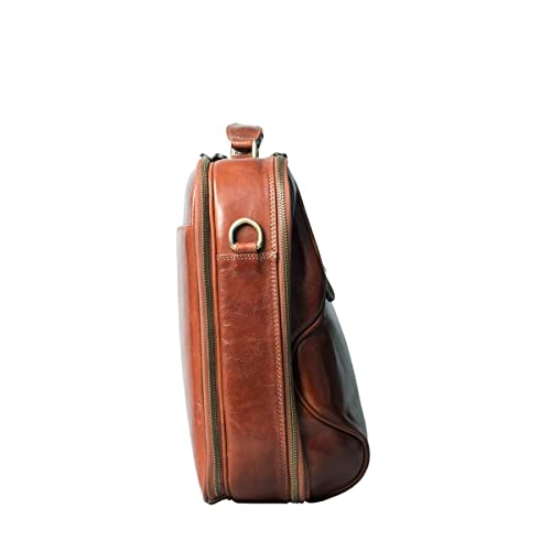 Maxwell Scott Men's Leather Laptop Briefcase | The Volterra