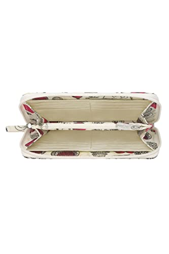 Cath Kidston Cream Oilcloth Large Heart Wallet