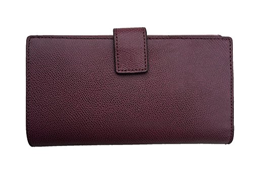 Michael Kors Florence Leather Large Billfold Wallet, Plum/Gold