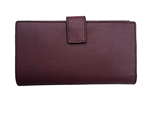 Michael Kors Florence Leather Large Billfold Wallet, Plum/Gold