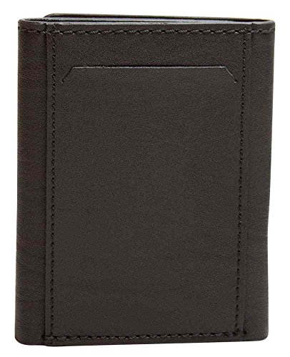 Harley-Davidson Mens Black Trifold Wallet, Bar & Shield