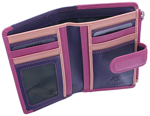 Visconti Cayman Leather Purse - Rainbow Collection RB97