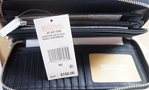 Michael Kors Jet Set Travel Wallet, Baltic Blue