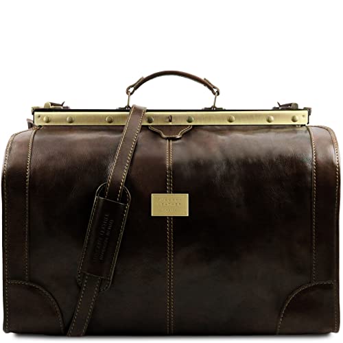 Tuscany Leather Madrid Large Dark Brown Handbag