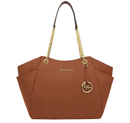 Michael Kors Jet Set Leather Shoulder Bag - Brown
