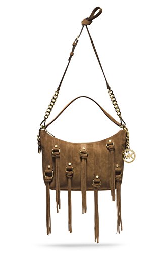 MICHAEL KORS Presley Medium Caramel Convertible Shoulder Bag