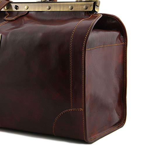 Tuscany Leather Madrid Large Dark Brown Handbag