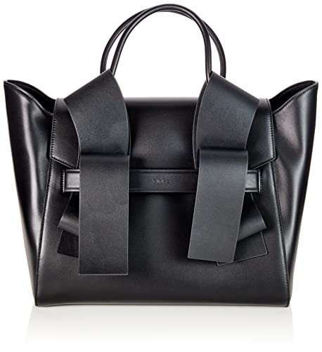 Pinko Aika Tote Bag in Black-Gold, 33cm