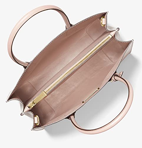 Michael Kors Mercer Large Leather Tote Bag, Soft Pink