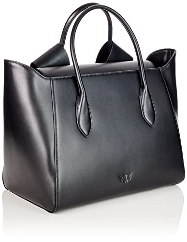 Pinko Aika Tote Bag in Black-Gold, 33cm