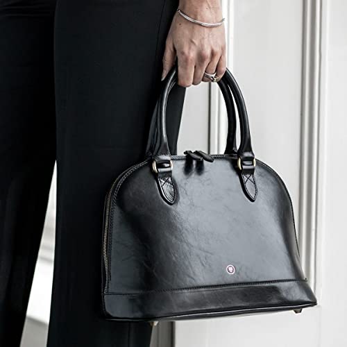 Handmade Italian Leather Classic Handbag for Women