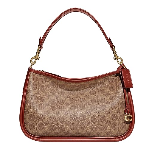 COACH Signature Cary Crossbody in Coated Canvas Tan