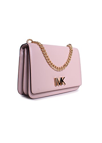 Michael Kors Mott Leather Chain Shoulder Bag Soft Pink
