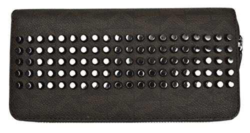 Michael Kors Men's Studded Tech Zip Around Wallet