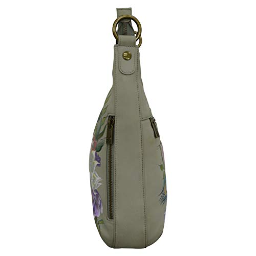Anuschka Women's Leather Hobo Bag - Regal Peacock