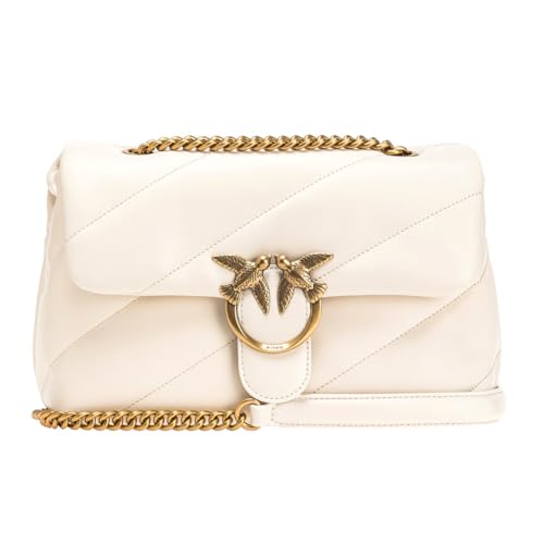 Pinko Love Classic Puff Handbag in Pink Sheepskin