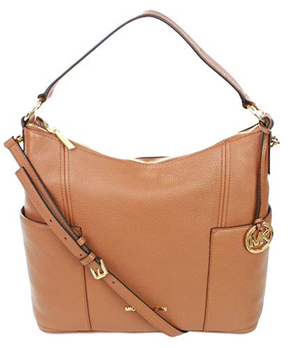 Michael Kors Brown Pebbled Leather Medium Hobo Handbag