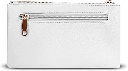 White Crossbody Designer Clutch Handbag for Women