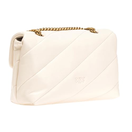 Pinko Love Classic Puff Handbag in Pink Sheepskin