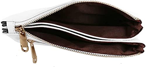 White Crossbody Designer Clutch Handbag for Women