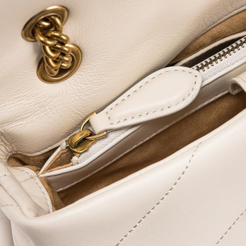 Pinko Love Classic Puff Handbag in Pink Sheepskin