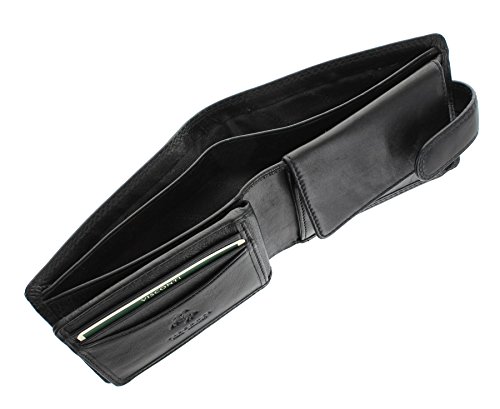 Visconti Knightsbridge Leather Wallet - RFID Blocking - Black