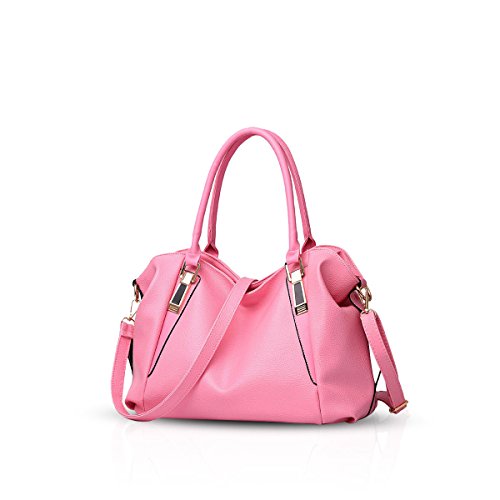 Damen Klassische Designer Handtasche von Nicole&Doris (Pink)