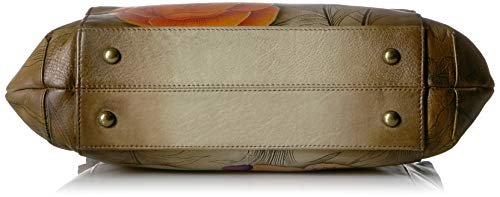 Anuschka Hand Painted Floral Slim Shoulder Bag