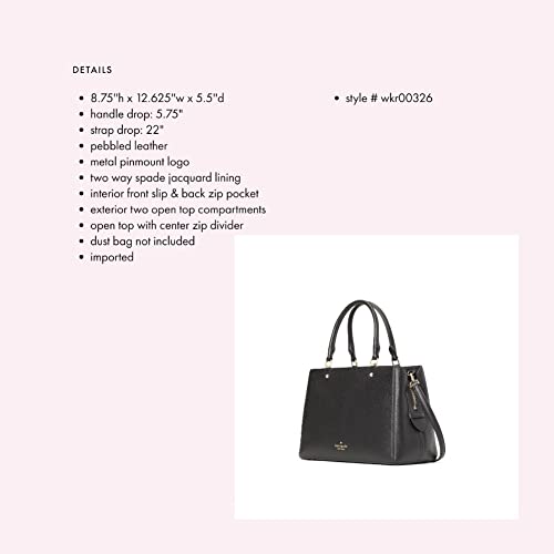 Kate Spade Leila Triple Compartment Leather Satchel