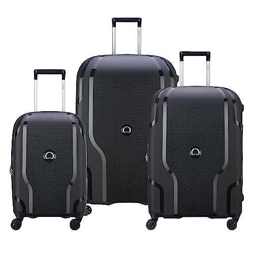 Delsey Paris Clavel Black Hardside Expandable Luggage Spinner